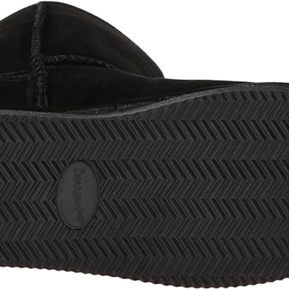 BEARPAW Eva Short Toddler Girls Black II Leather Suede Boots Size 11 Pull On - Picture 6 of 7